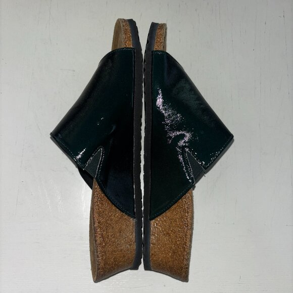 NEW | BIRKENSTOCK Pappillio NamicaTex Glossy Dark GREEN Narrow EU 38 - Picture 6 of 8